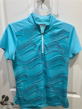 Callaway Ladies Teal Opti-Dri Golf Shirt Medium